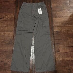 Emmiol Grey Wide Leg Cargo Pants
